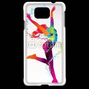 Coque Samsung Galaxy Alpha Danseuse en couleur