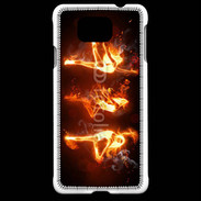 Coque Samsung Galaxy Alpha Danseuse feu