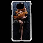 Coque Samsung Galaxy Alpha Femme glamour câlin nounours