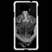 Coque Samsung Galaxy Alpha Tatouage d'un ange dans le dos