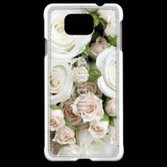 Coque Samsung Galaxy Alpha Rose blanche et rose 5