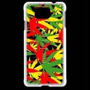 Coque Samsung Galaxy Alpha Fond de cannabis coloré