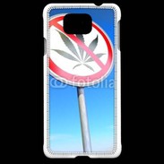 Coque Samsung Galaxy Alpha Interdiction de cannabis