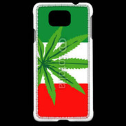 Coque Samsung Galaxy Alpha Drapeau italien cannabis