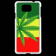 Coque Samsung Galaxy Alpha Drapeau reggae cannabis