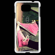 Coque Samsung Galaxy Alpha Converses roses vintage