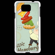 Coque Samsung Galaxy Alpha Hamburger vintage