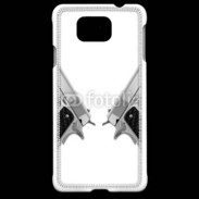 Coque Samsung Galaxy Alpha Double flingue