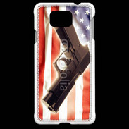 Coque Samsung Galaxy Alpha Pistolet USA