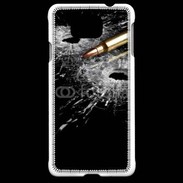 Coque Samsung Galaxy Alpha Impacte de balle dans une vitre