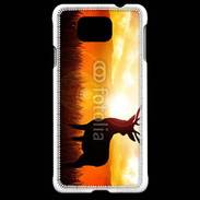 Coque Samsung Galaxy Alpha Silhouette d'un cerf 5