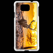 Coque Samsung Galaxy Alpha Cerf au couché de soleil 610