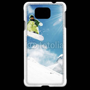 Coque Samsung Galaxy Alpha Saut en Snowboard 2