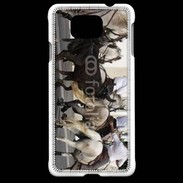Coque Samsung Galaxy Alpha Abrivado Chevaux et taureaux