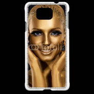Coque Samsung Galaxy Alpha Femme couleur or