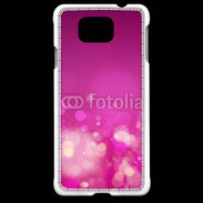 Coque Samsung Galaxy Alpha fond rose or