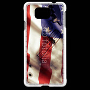 Coque Samsung Galaxy Alpha Drapeau USA avec arme