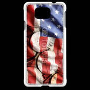 Coque Samsung Galaxy Alpha Drapeau et monnaie américaine