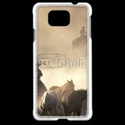 Coque Samsung Galaxy Alpha Cowboys et chevaux