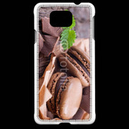 Coque Samsung Galaxy Alpha Macaron chocolat 