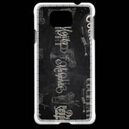 Coque Samsung Galaxy Alpha Menu de cocktail en noir et blanc