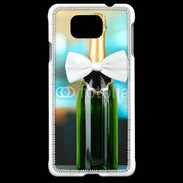 Coque Samsung Galaxy Alpha Bouteille de champagne avec noeud