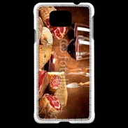 Coque Samsung Galaxy Alpha Fromage, charcuterie et vin 2