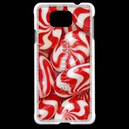 Coque Samsung Galaxy Alpha Bonbons rouges et blancs