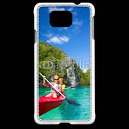 Coque Samsung Galaxy Alpha Kayak dans un lagon