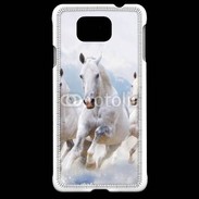 Coque Samsung Galaxy Alpha Chevaux blancs