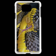 Coque Samsung Galaxy Alpha Serpent noir et jaune