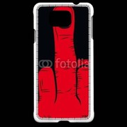 Coque Samsung Galaxy Alpha Red hand show fuck