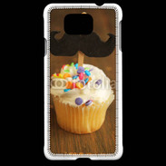 Coque Samsung Galaxy Alpha Cupcake moustache