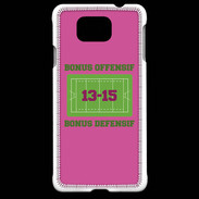 Coque Samsung Galaxy Alpha Bonus Offensif-Défensif Rose
