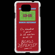 Coque Samsung Galaxy Alpha 1 point bonus offensif-défensif Rouge