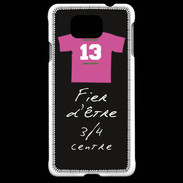 Coque Samsung Galaxy Alpha 3/4 centre D Bonus offensif-défensif Noir