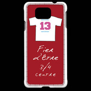Coque Samsung Galaxy Alpha 3/4 centre D Bonus offensif-défensif Rouge