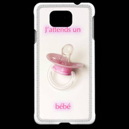 Coque Samsung Galaxy Alpha J'attend un bébé PR