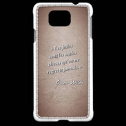 Coque Samsung Galaxy Alpha Les Folies Rouge Citation Oscar Wilde