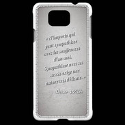 Coque Samsung Galaxy Alpha Sympathiser Gris Citation Oscar Wilde