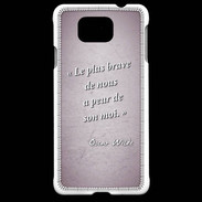 Coque Samsung Galaxy Alpha Brave Rose Citation Oscar Wilde