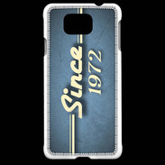 Coque Samsung Galaxy Alpha Since 1972 Bleu