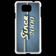 Coque Samsung Galaxy Alpha Since 2000 Bleu