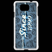 Coque Samsung Galaxy Alpha Since crane bleu 1999