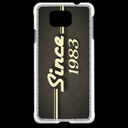 Coque Samsung Galaxy Alpha Since 1983 gris
