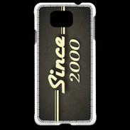 Coque Samsung Galaxy Alpha Since 2000 gris