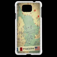 Coque Samsung Galaxy Alpha Débarquement Normandie Carte ZG