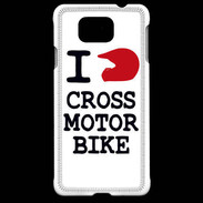Coque Samsung Galaxy Alpha i love Cross Motor