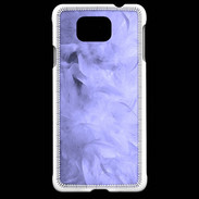 Coque Samsung Galaxy Alpha Effet de plumes bleues PR