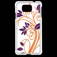 Coque Samsung Galaxy Alpha motif flora violet